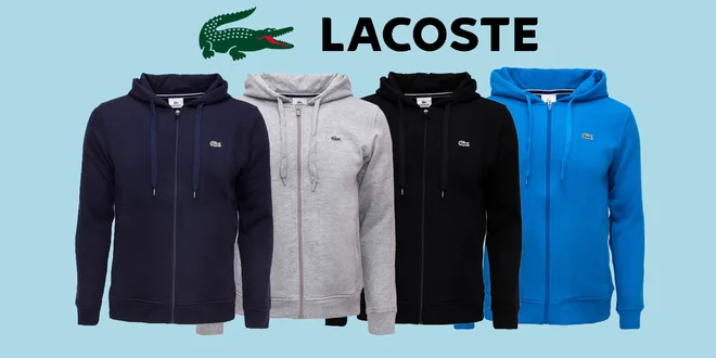Pohodlné pánské mikiny s kapucňou Lacoste
