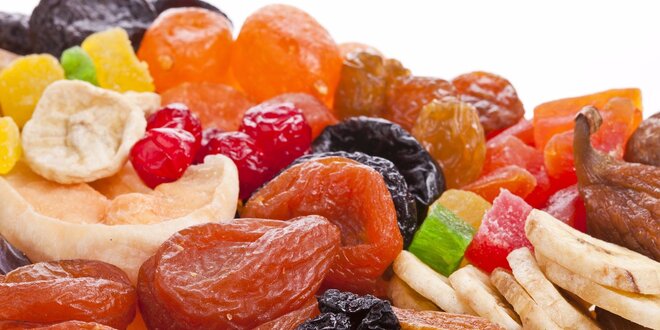 Chutné a zdravé balíčky sušeného ovocia