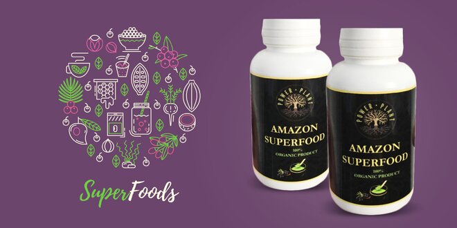 Amazon Superfood pre povzbudenie, detoxikáciu a posilnenie organizmu