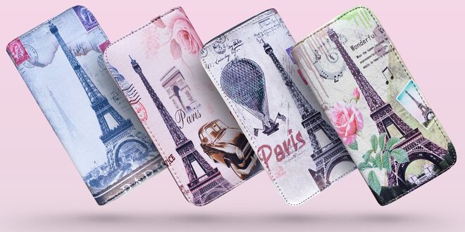 Francúzske čaro! Farebné peňaženky s motívom Eiffelovej veže!