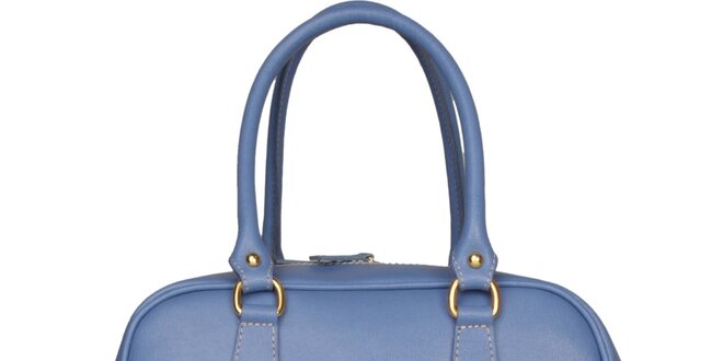 Dámska pastelovo modrá kabelka Made in Italia
