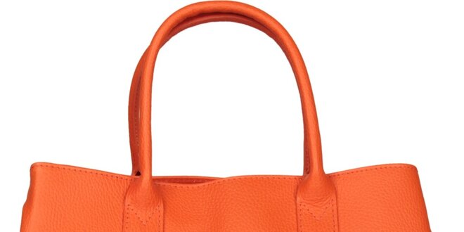 Dámska oranžová kabelka Made in Italia
