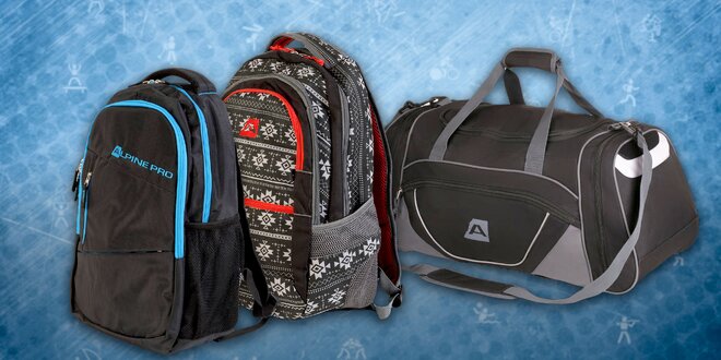 Štýlové dvojkomorové batohy Alpine Pro alebo športová taška