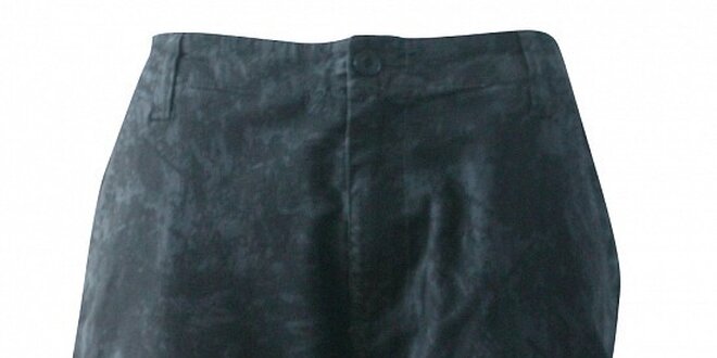 Pánske tmavo šedé kapsáče Fundango s kamuflážovým vzorom