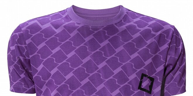 Pánske purpurové tričko Fundango s potlačou