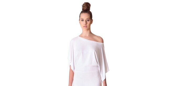 Dámske biele šaty s volným ramenom Yuliya Babich