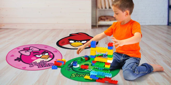 Detské koberce s motívmi Angry Birds