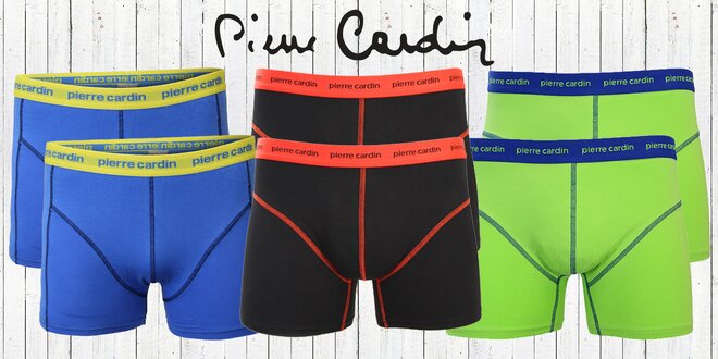2 ks boxeriek Pierre Cardin v štýlových farbách