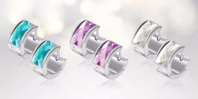 Náušnice s kryštálikmi Swarovski Elements