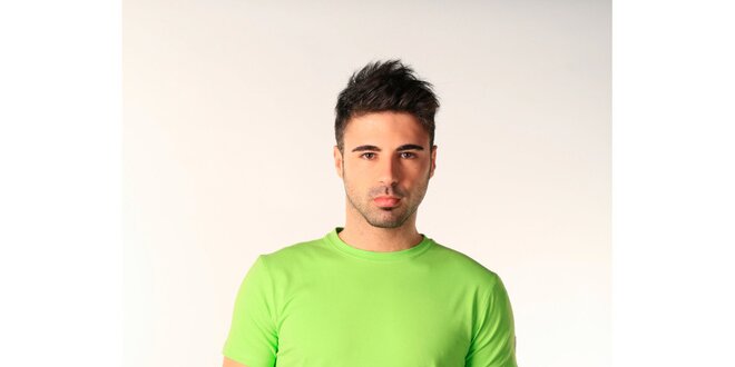 Pánske zelené tričko s krátkym rukávom SixValves