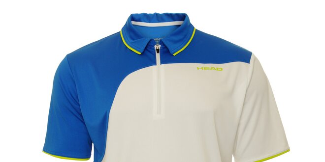 Pánske modro-biele tenisové tričko Head