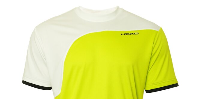 Pánske žlto-biele športové tričko Head