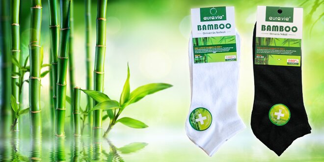 Členkové bambusové ponožky: 5 alebo 10 párov!