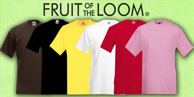 2 pánske tričká Fruit of the Loom VALUEWEIGHT
