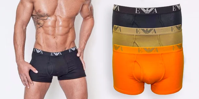 Sada 3 komfortných boxeriek Emporio Armani