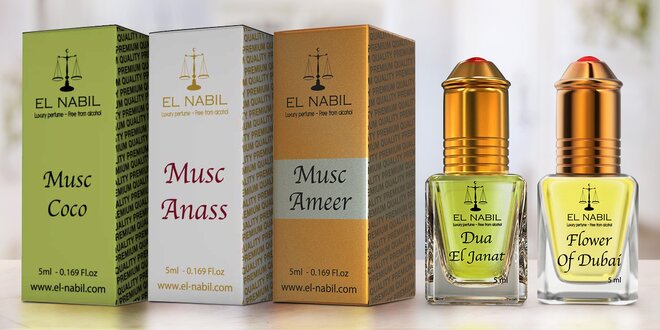 Orientálne arabské parfumy El Nabil z Dubaja
