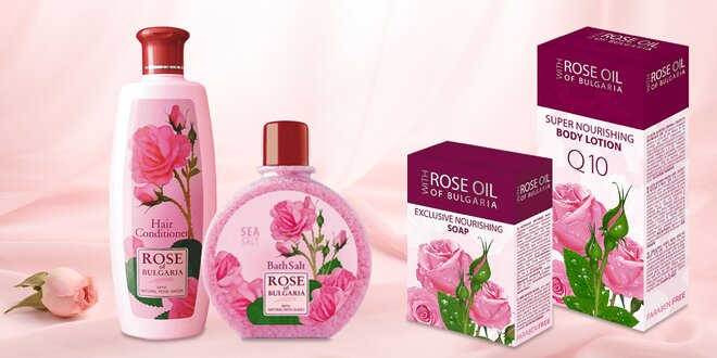 Telová a vlasová kozmetika s ružovým olejom