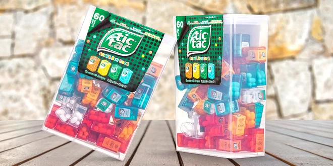 Obrie balenie Tic Tac: 60 krabičiek, 4 príchute