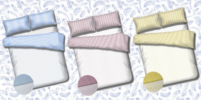 Súprava posteľných obliečok z ľahkej bavlny