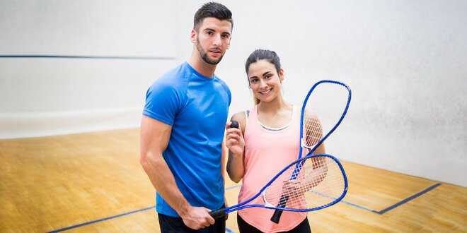 Hodina squashu v off time s iontovým nápojom!