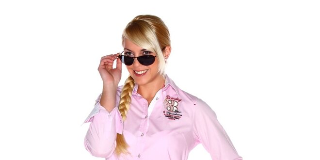 Dámska svetlo ružová košeľa M. Conte