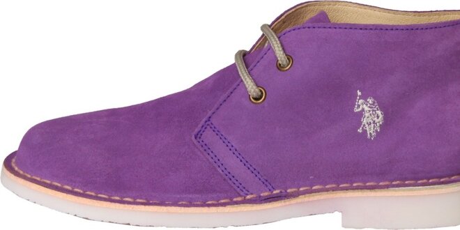 Dámske fialové semišové topánky U.S. Polo