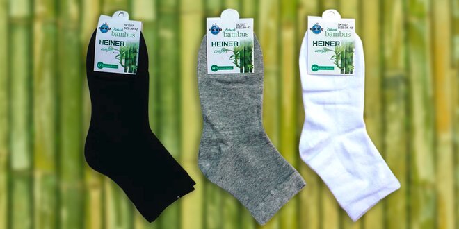 Kvalitné pánske bambusové ponožky