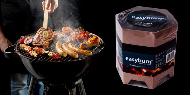 Samozapaľovacie brikety na grilovanie EasyBurn