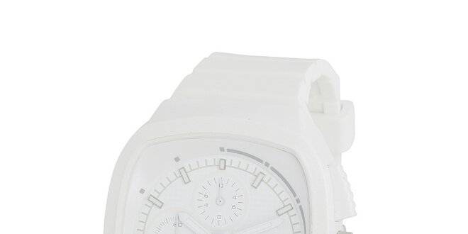 Športové biele silikónové hodinky Adidas