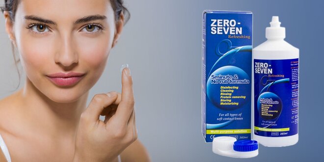 Roztok na údržbu kontaktných šošoviek Zero-seven