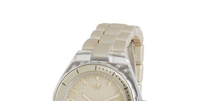 Dámské zlaté hodinky Adidas s transparentnými detailami