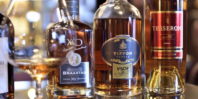 Degustácia vzácnych whisky, rumov alebo koňakov