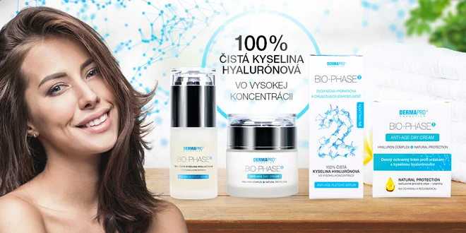Česká kozmetika BIO-PHASE2® s organickou kyselinou hyalurónovou