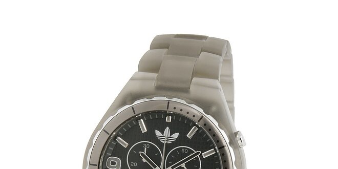 Pánské tmavo šedé transparentné hodinky Adiidas