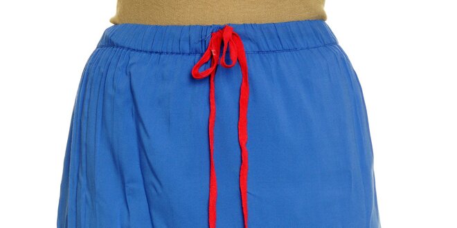Dámska modrá sukňa s červenou výšivkou Nice Things