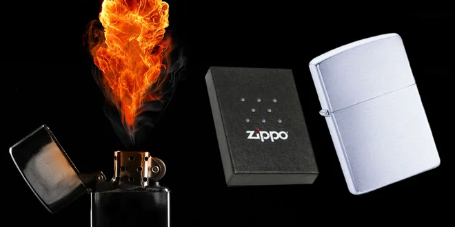 Zippo zapaľovač s gravírovaným textom