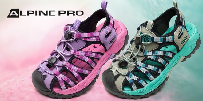 Ľahké a pevné detské sandále Alpine Pro