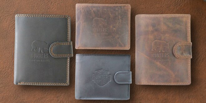 Pánské kožené peňaženky Hunters