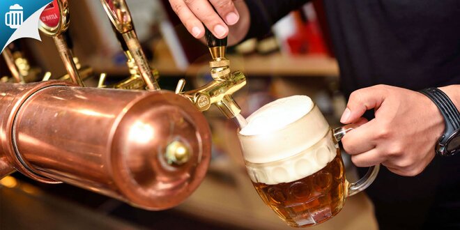 Veľké pivá a domáce pomazánky s hriankami