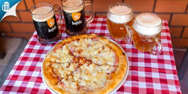 Skvelá chrumkavá pizza s pivom alebo Kofolou
