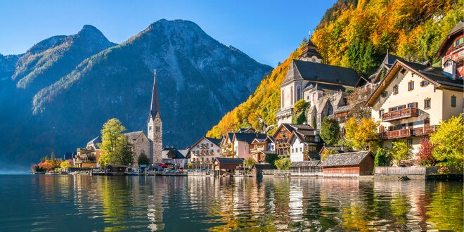 Hallstatt – jeseň v rakúskych Alpách