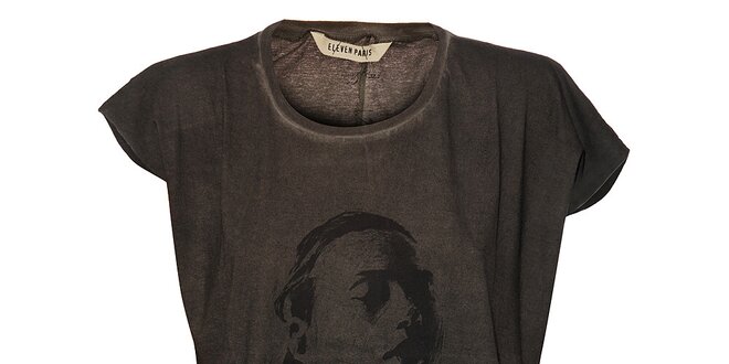 Dámske antarcitové tričko Eleven Paris s potlačou