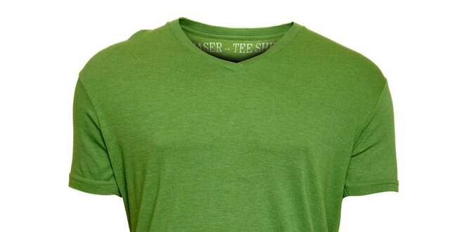 Pánske svetlo zelené melírované tričko Chaser