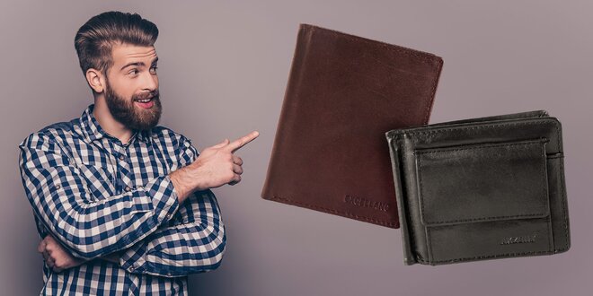 Štýlové pánske peňaženky z pravej kože