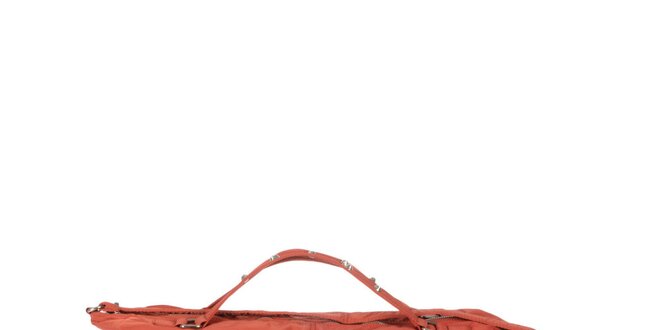 Dámska oranžová kabelka s dvomi zipsami Marina Galanti