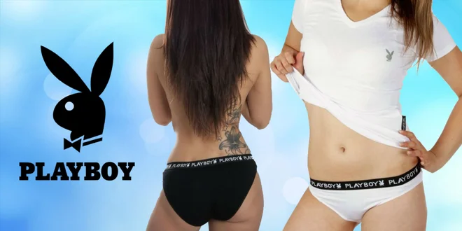 Trojo sexi nohavičiek Playboy Slips