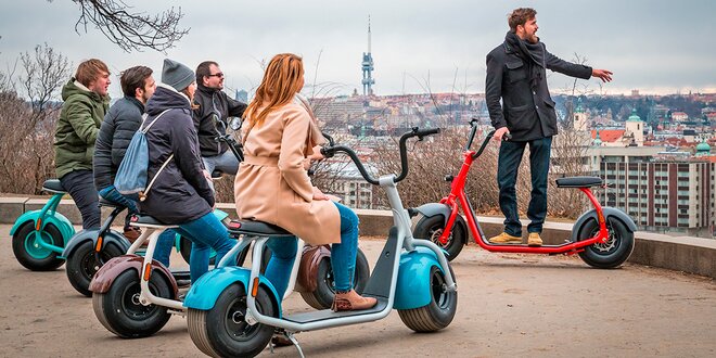 Výlet Prahou na elektrickej kolobežke Scrooser