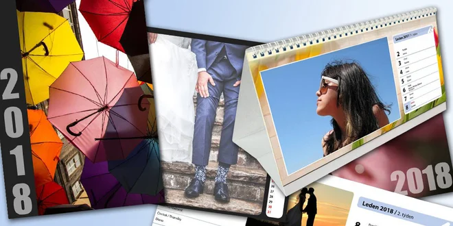 Vytvorte si stolné alebo nástenné A3 fotokalendáre