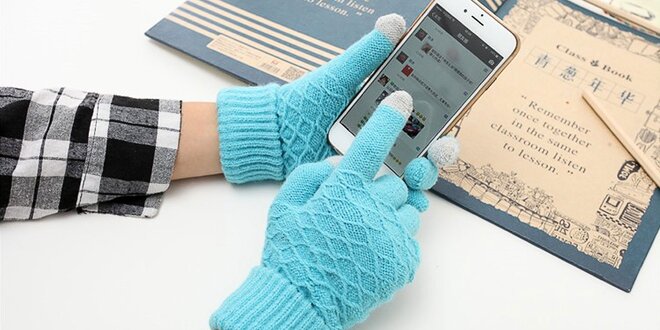 Zimné rukavice na dotykový displej