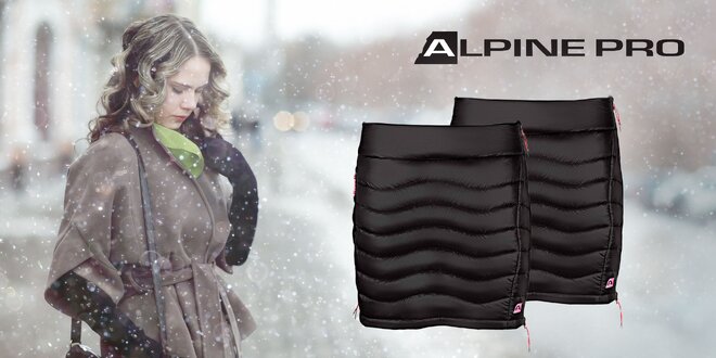 Zateplená čierna sukňa Alpin Pro Felipa